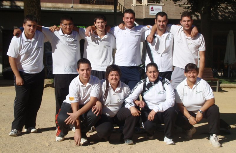Equipo del Club de Barra y Bola de Calatorao
